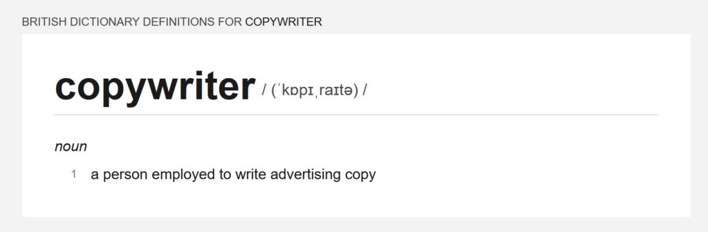 What is Writing Copy? - copywriter