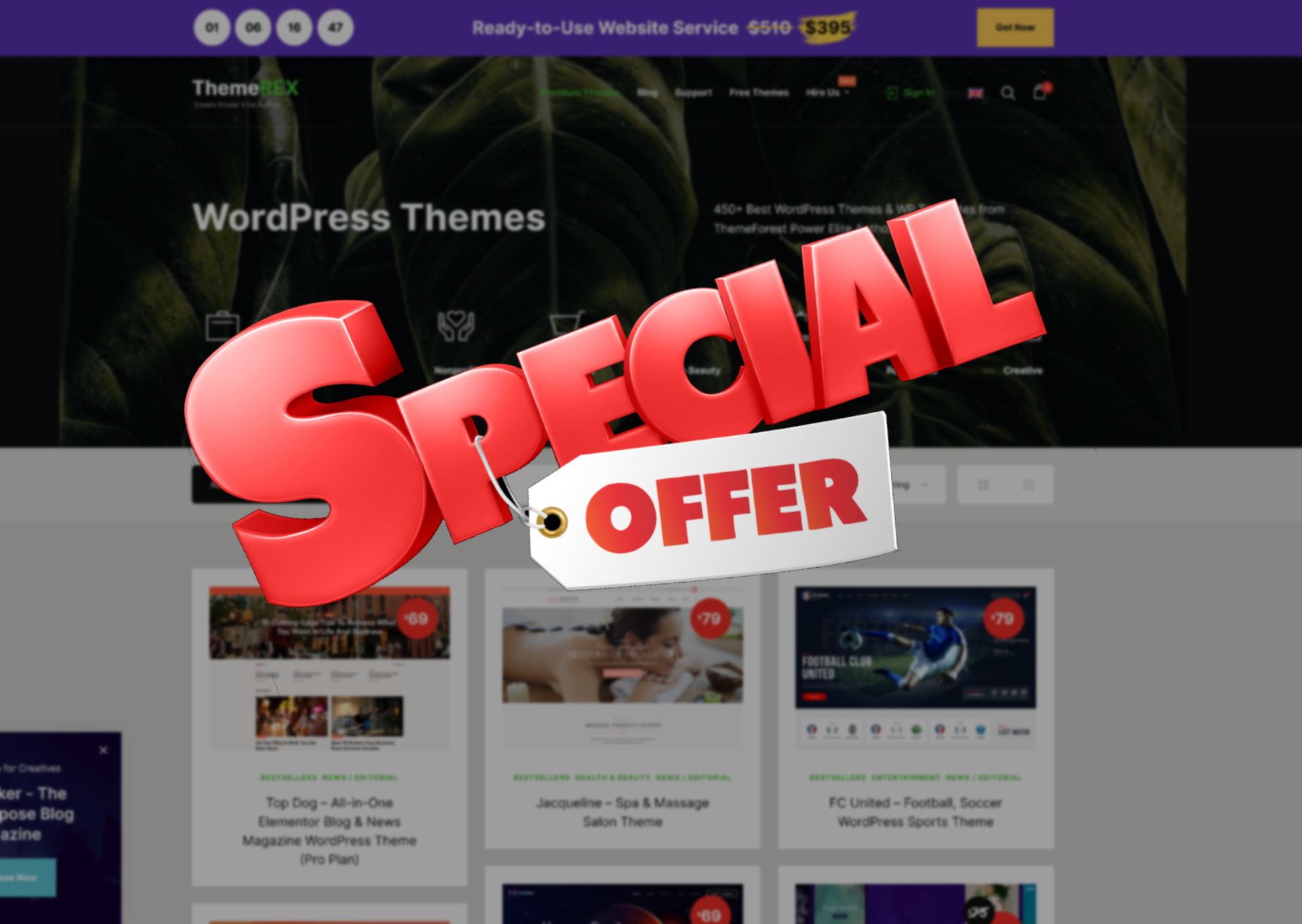 download 15 themes from power elite envato ThemeREX deal wordpress